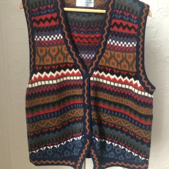 Vintage Peruvian Vest - Picture 1 of 5